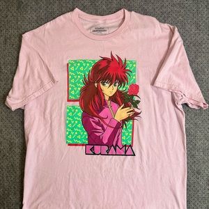 Yu Yu Hakusho Kurama pink Shirt  XL